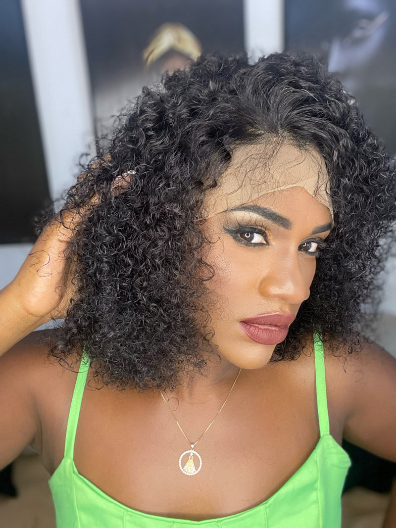 Peruca Lace frontal 13x4, cacheado
