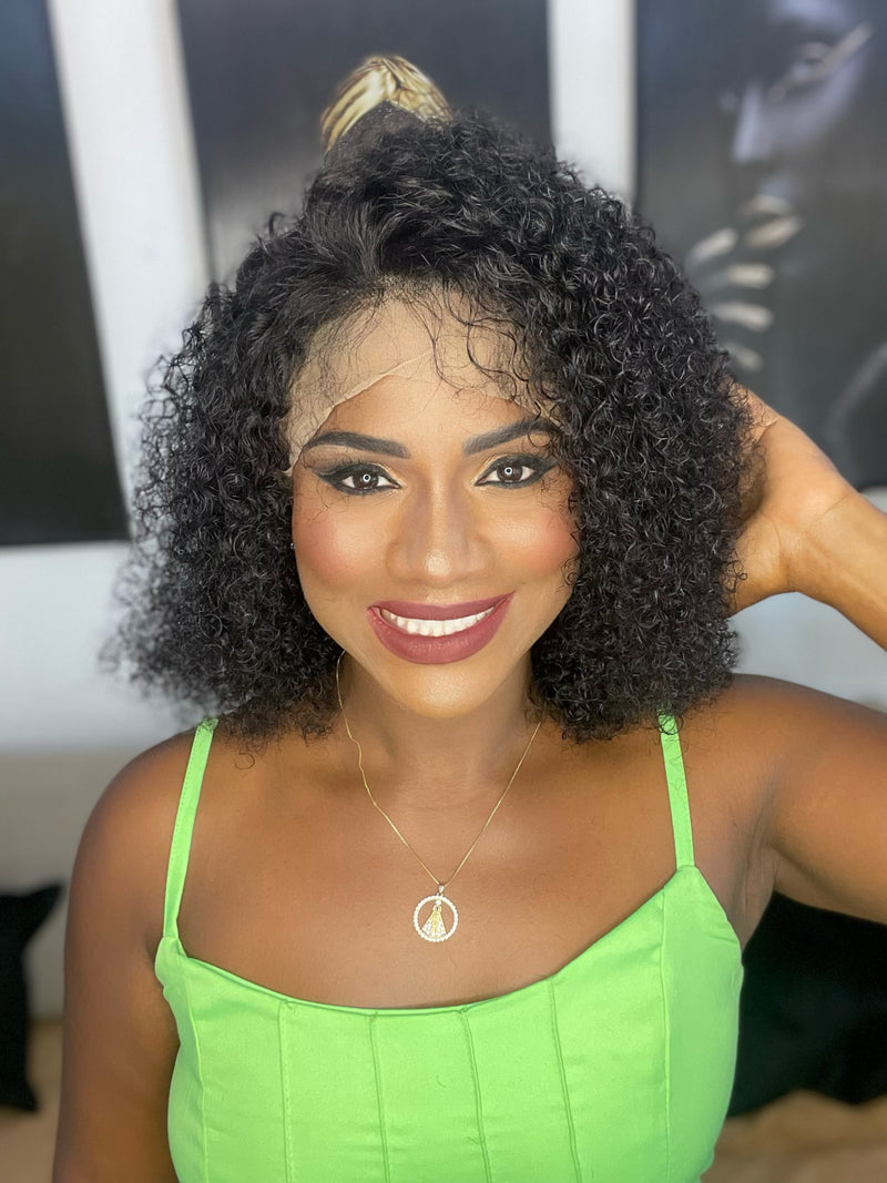 Peruca Lace frontal 13x4, cacheado