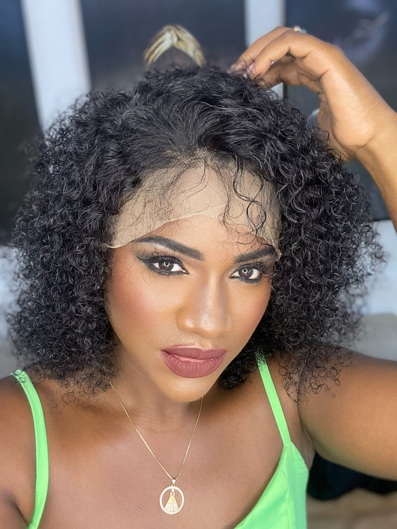 Peruca Lace frontal 13x4, cacheado
